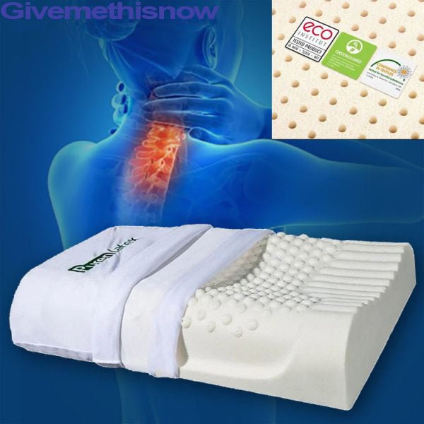 100% Natural Latex Orthopedic Pillow for Neck Pain - Givemethisnow