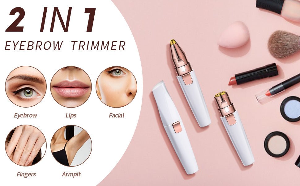 2 In 1 Electric Eyebrow & Facial Trimmer - Givemethisnow