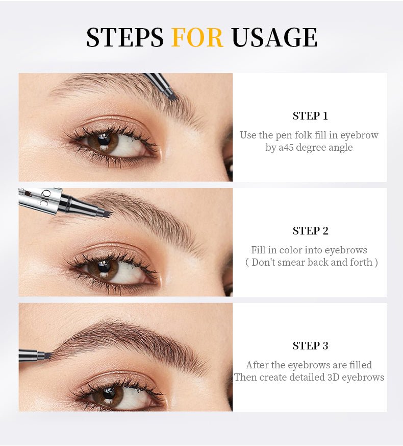 3D Microblading 4-tip Eyebrow Pencil - Givemethisnow