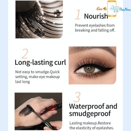 4D Silk Fiber Eyelashes Thick Mascara - Givemethisnow