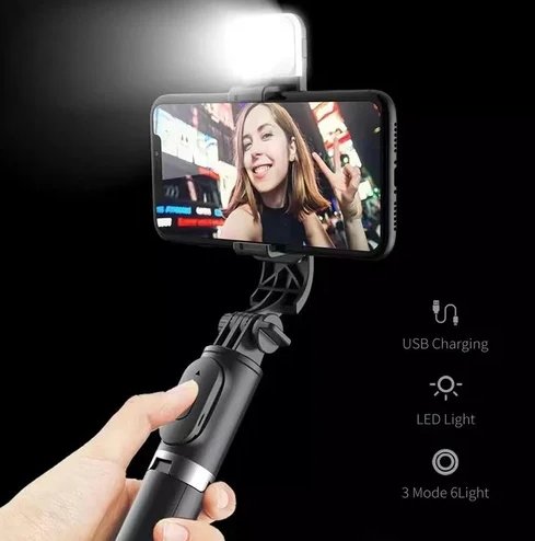 6 In 1 Wireless Bluetooth Selfie Stick - Givemethisnow