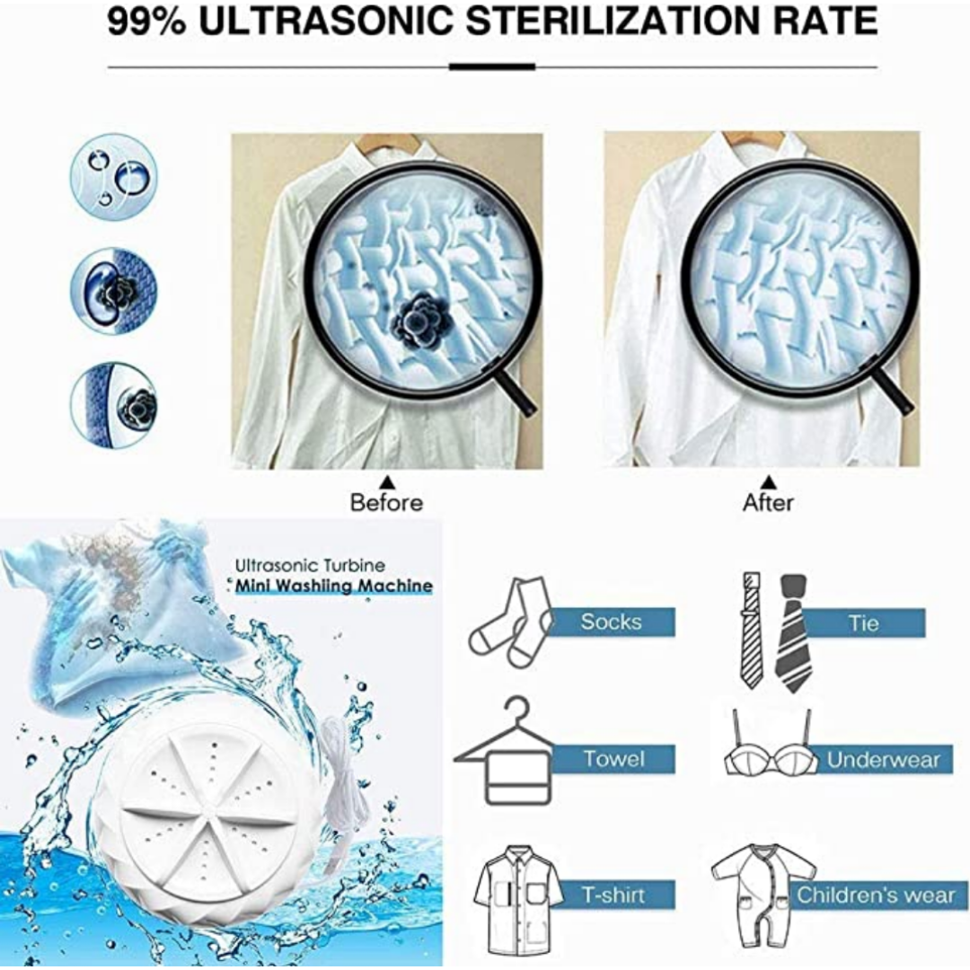 Portable Ultrasonic Washing Machines