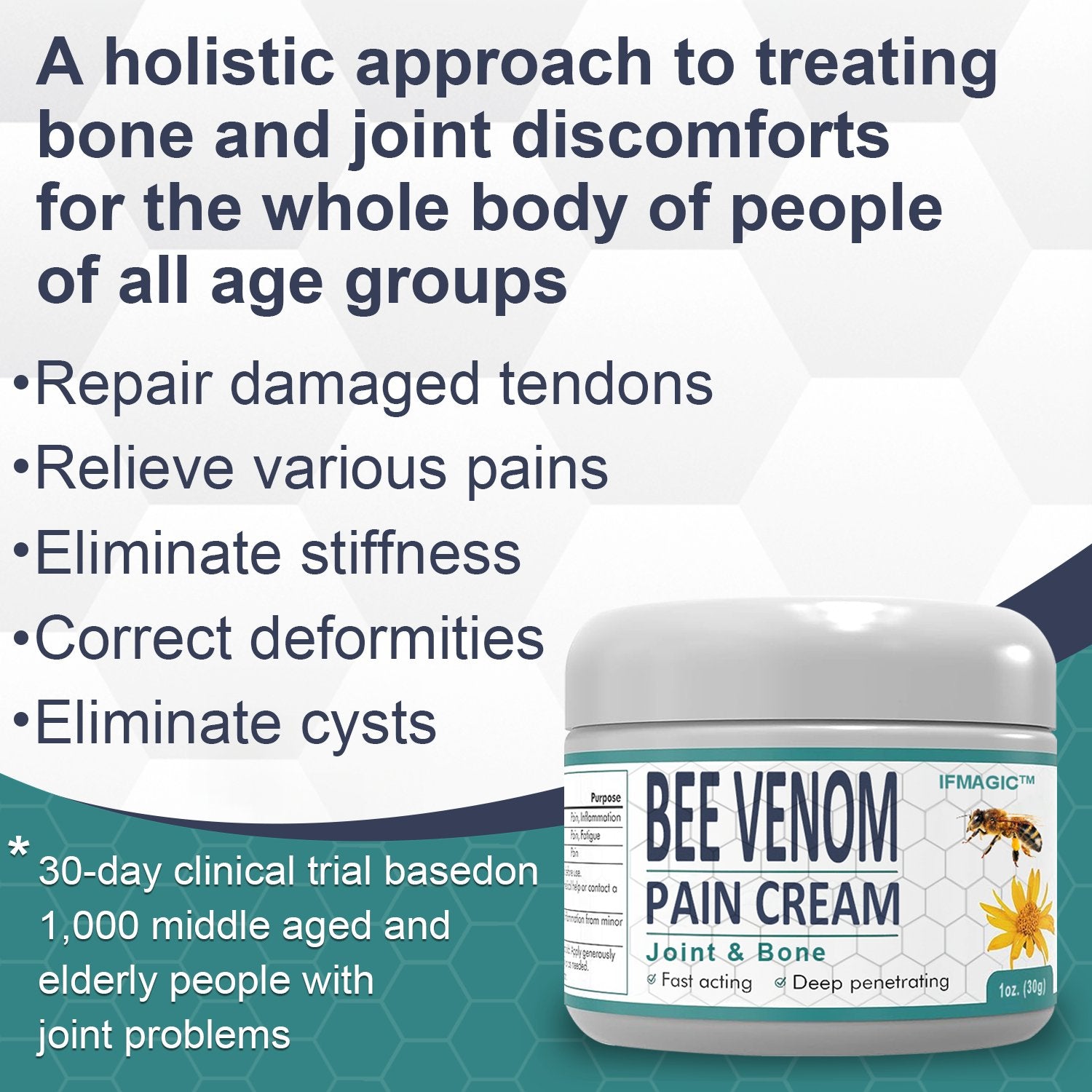 Bee Venom Pain and Bone Healing Cream - Givemethisnow