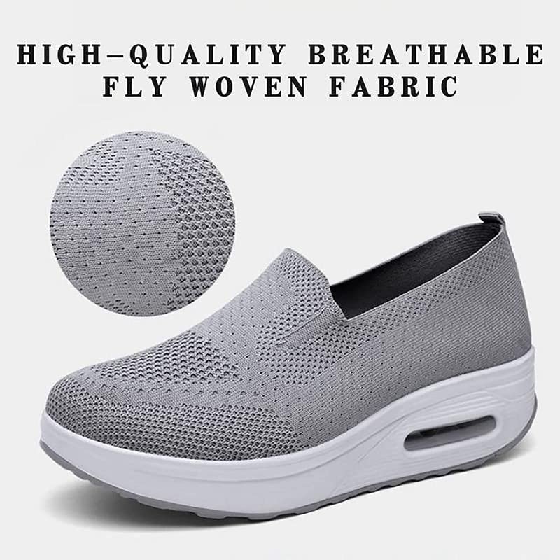 Breathable Wedges Ladies Walking Sneakers - Givemethisnow