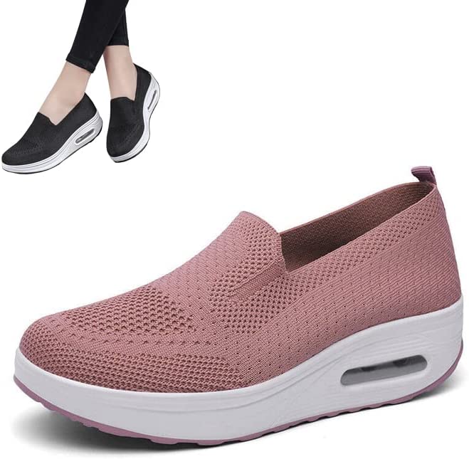 Breathable Wedges Ladies Walking Sneakers - Givemethisnow