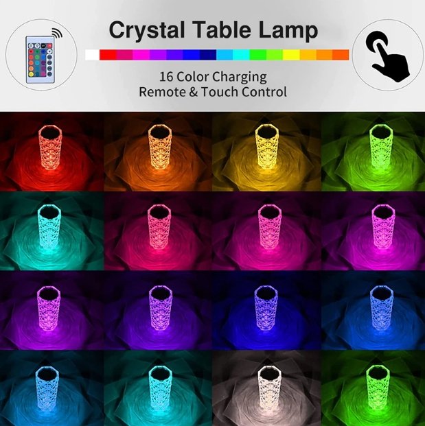 Crystal Lamp Touch Table Light - Givemethisnow