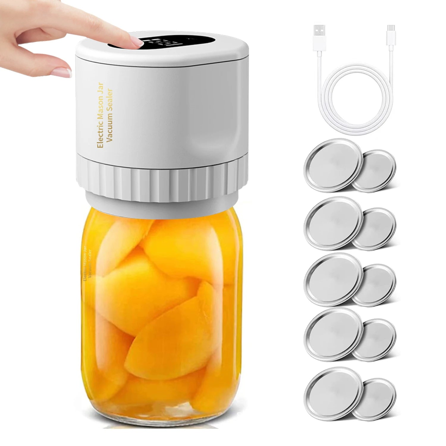 Electric Mason Jar Vacuum Sealer Kit - Givemethisnow