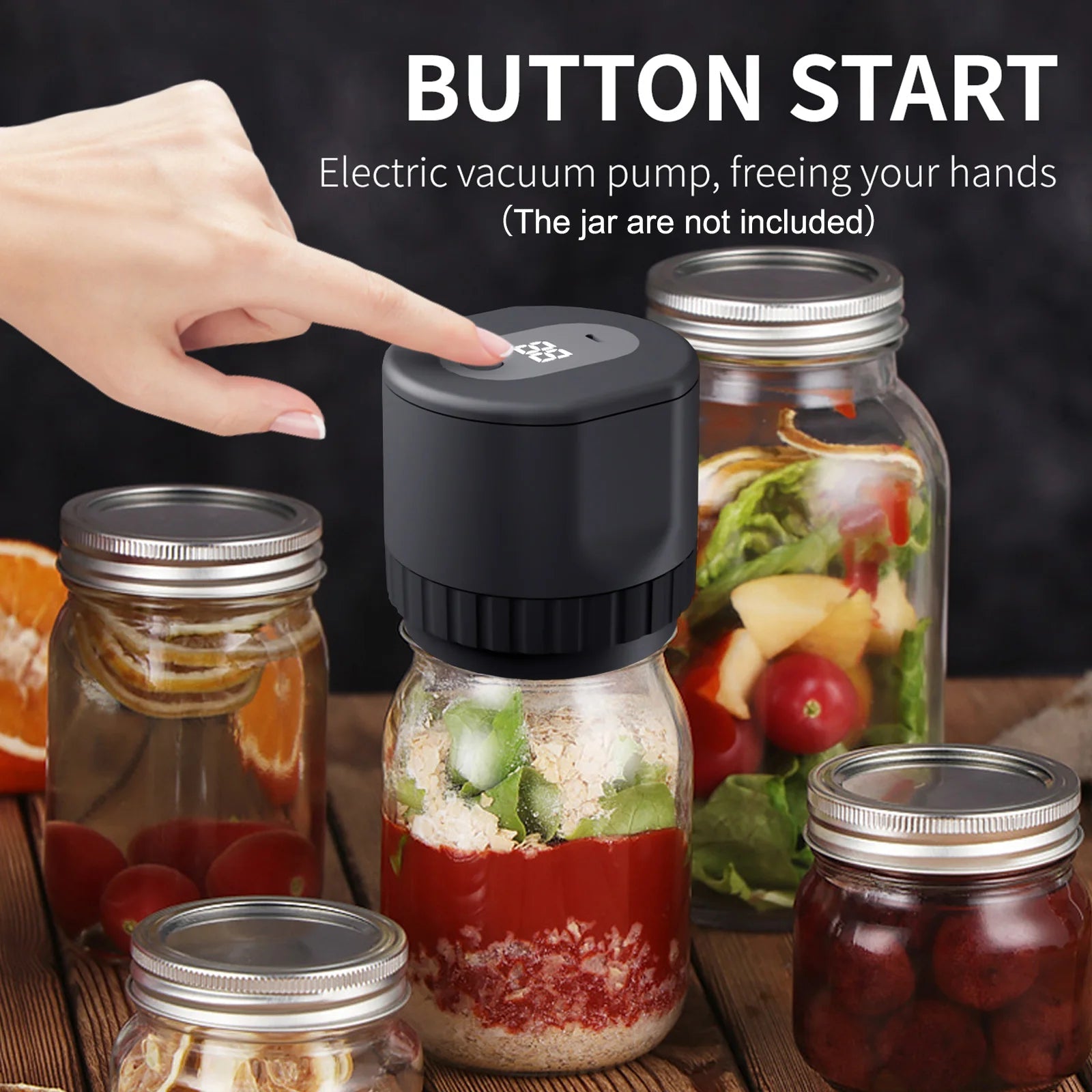 Electric Mason Jar Vacuum Sealer Kit - Givemethisnow