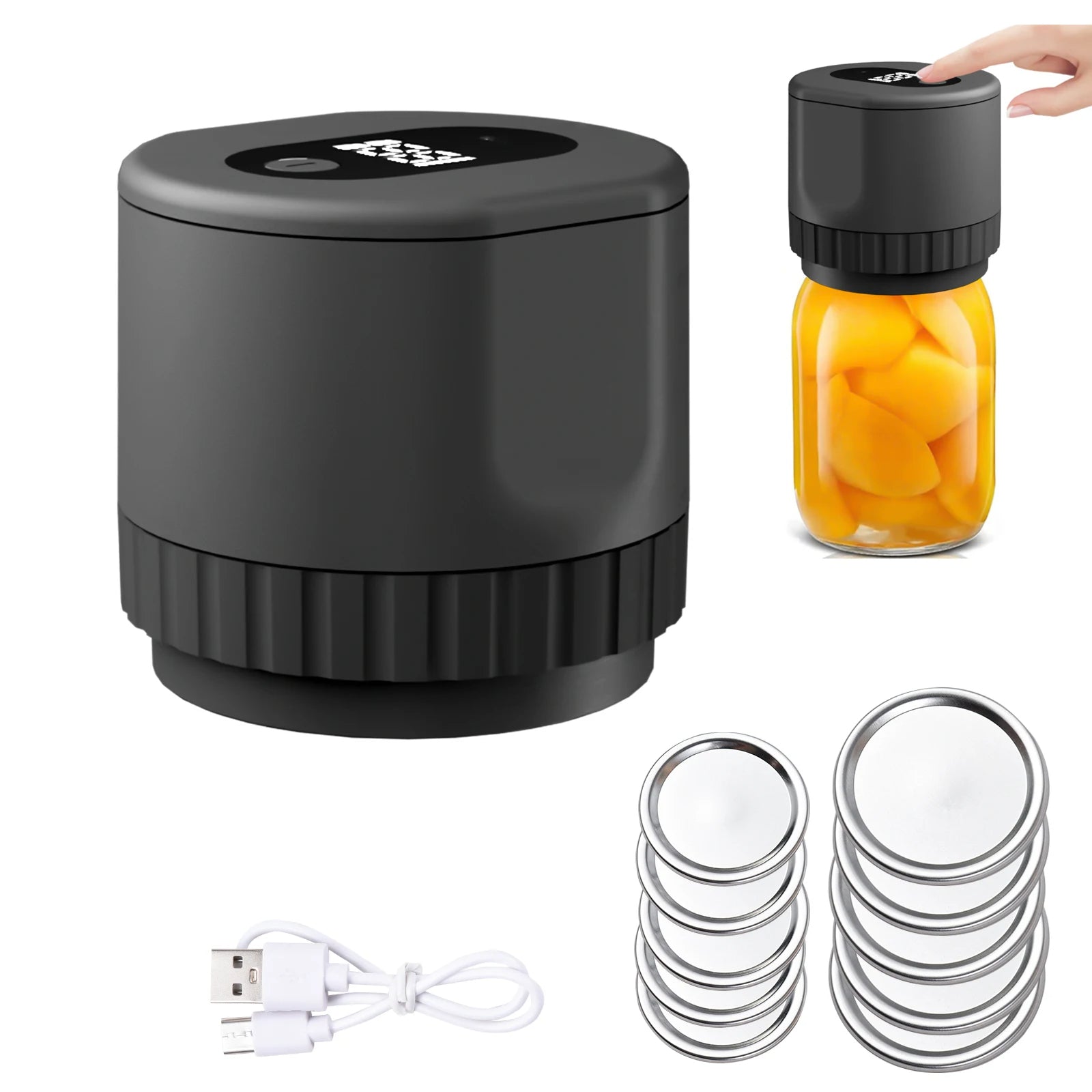 Electric Mason Jar Vacuum Sealer Kit - Givemethisnow