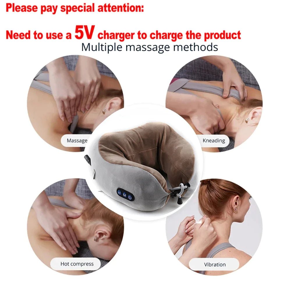 GiveMeThisNow Electric U-Shaped Pillow Neck Massager - Givemethisnow