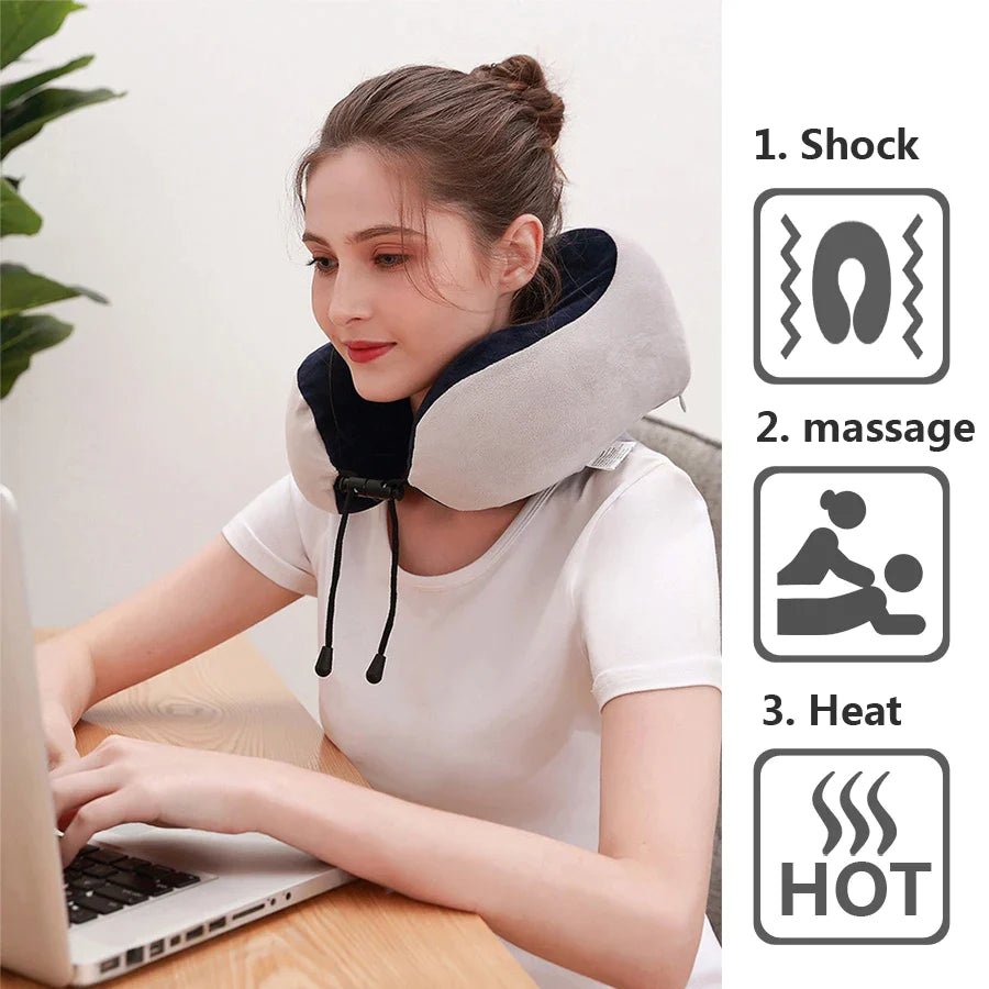 GiveMeThisNow Electric U-Shaped Pillow Neck Massager - Givemethisnow