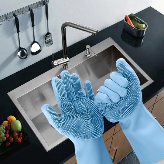 Magic Silicone Dish Washing Gloves - Givemethisnow