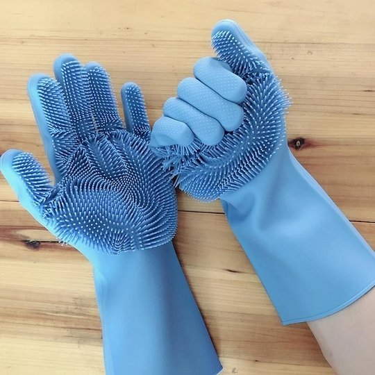 Magic Silicone Dish Washing Gloves - Givemethisnow