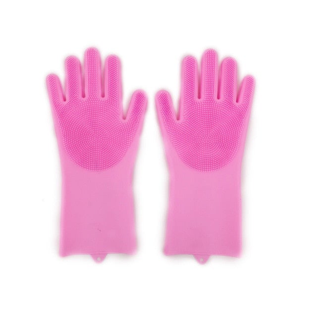 Magic Silicone Dish Washing Gloves - Givemethisnow