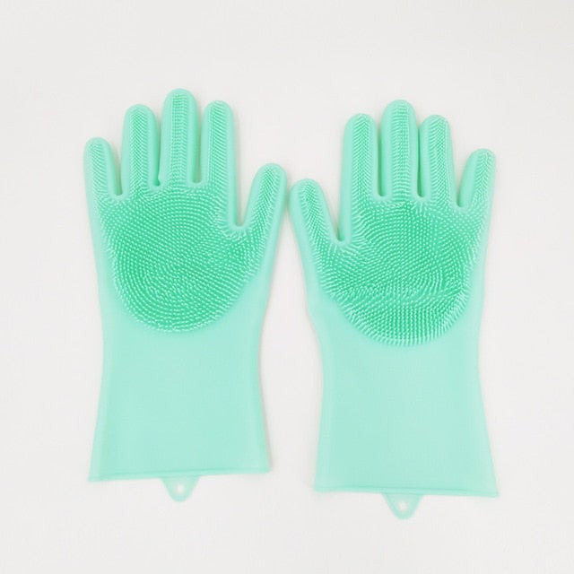 Magic Silicone Dish Washing Gloves - Givemethisnow