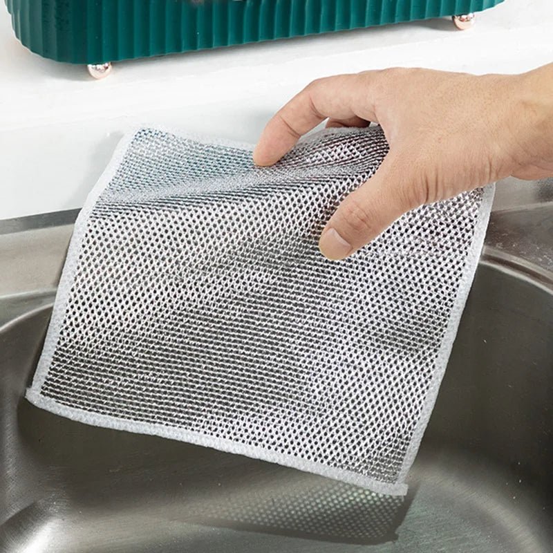 MULTIPURPOSE WIRE DISHWASHING RAGS FOR WET AND DRY - Givemethisnow