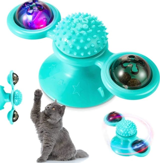 Rotating Windmill Cat Toy - Givemethisnow