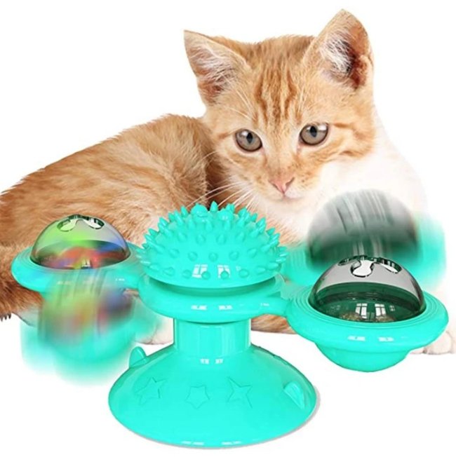 Rotating Windmill Cat Toy - Givemethisnow