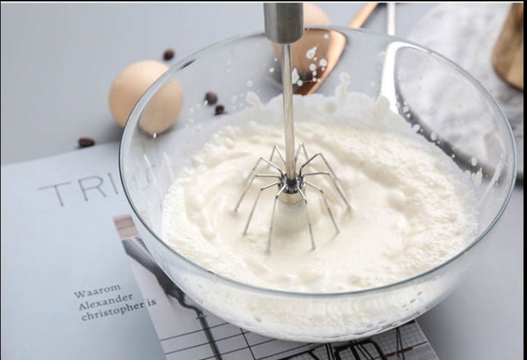 Semi Automatic Stainless Steel Whisk - Givemethisnow