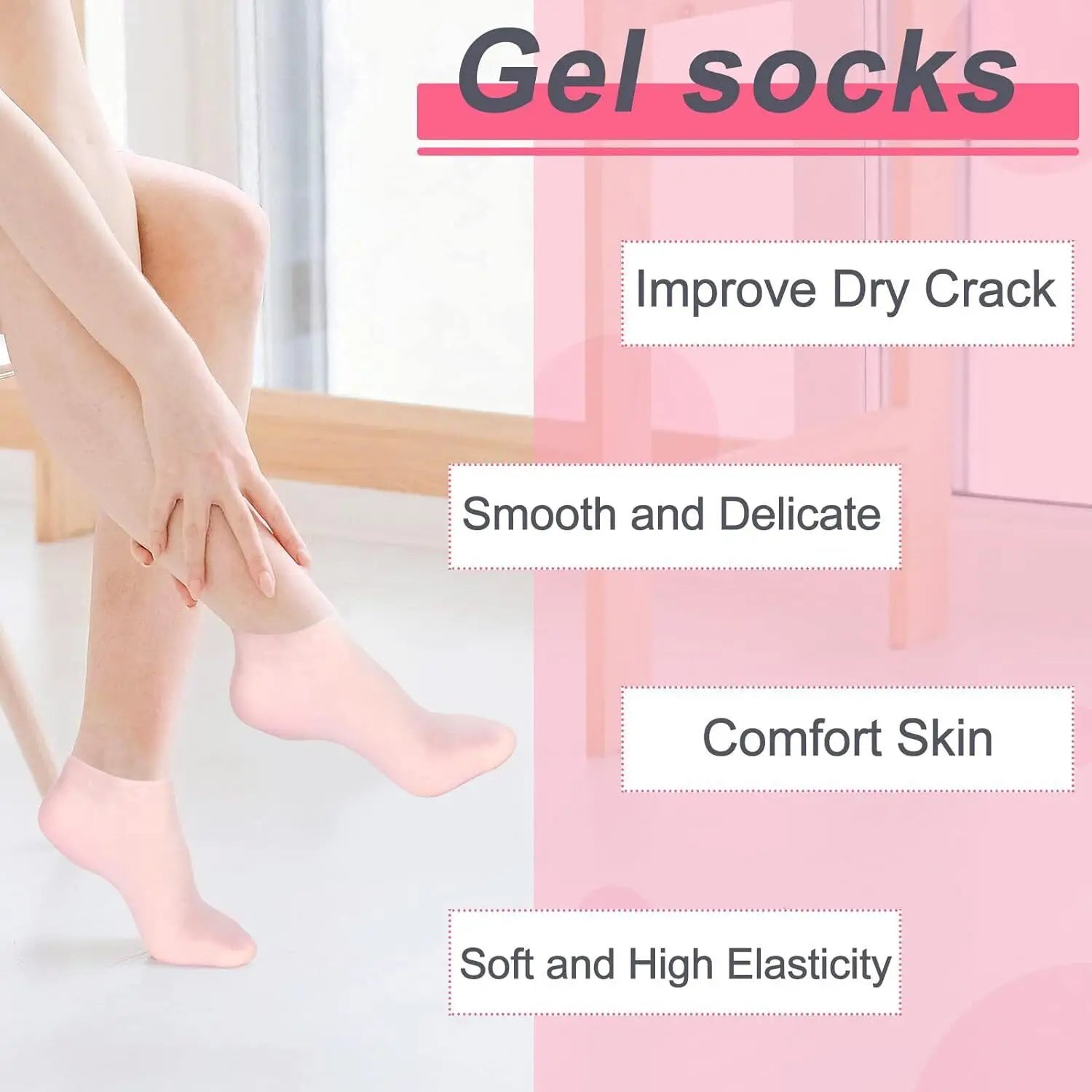 Silicone Foot Care Socks - Givemethisnow