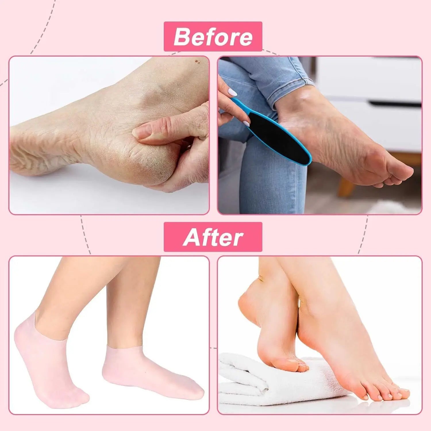 Silicone Foot Care Socks - Givemethisnow