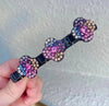 Sparkling crystal stone braided hair clips - Givemethisnow