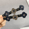 Sparkling crystal stone braided hair clips - Givemethisnow