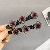 Sparkling crystal stone braided hair clips - Givemethisnow