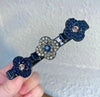 Sparkling crystal stone braided hair clips - Givemethisnow