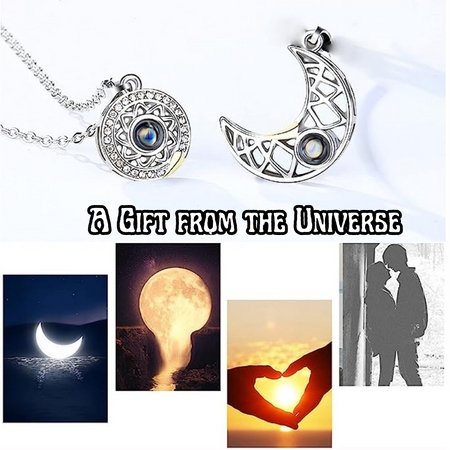 Sun and Moon Magnetic Projection Necklace - Givemethisnow