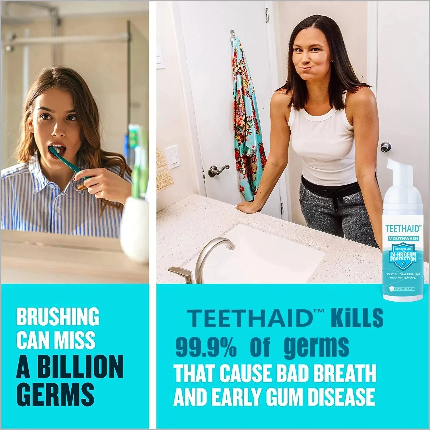 Teethaid Mouthwash, Calculus Removal, Teeth Whitening, Healing Mouth Ulcers, Eliminating Bad Breath, Preventing and Healing Caries, Tooth Regeneration - Givemethisnow